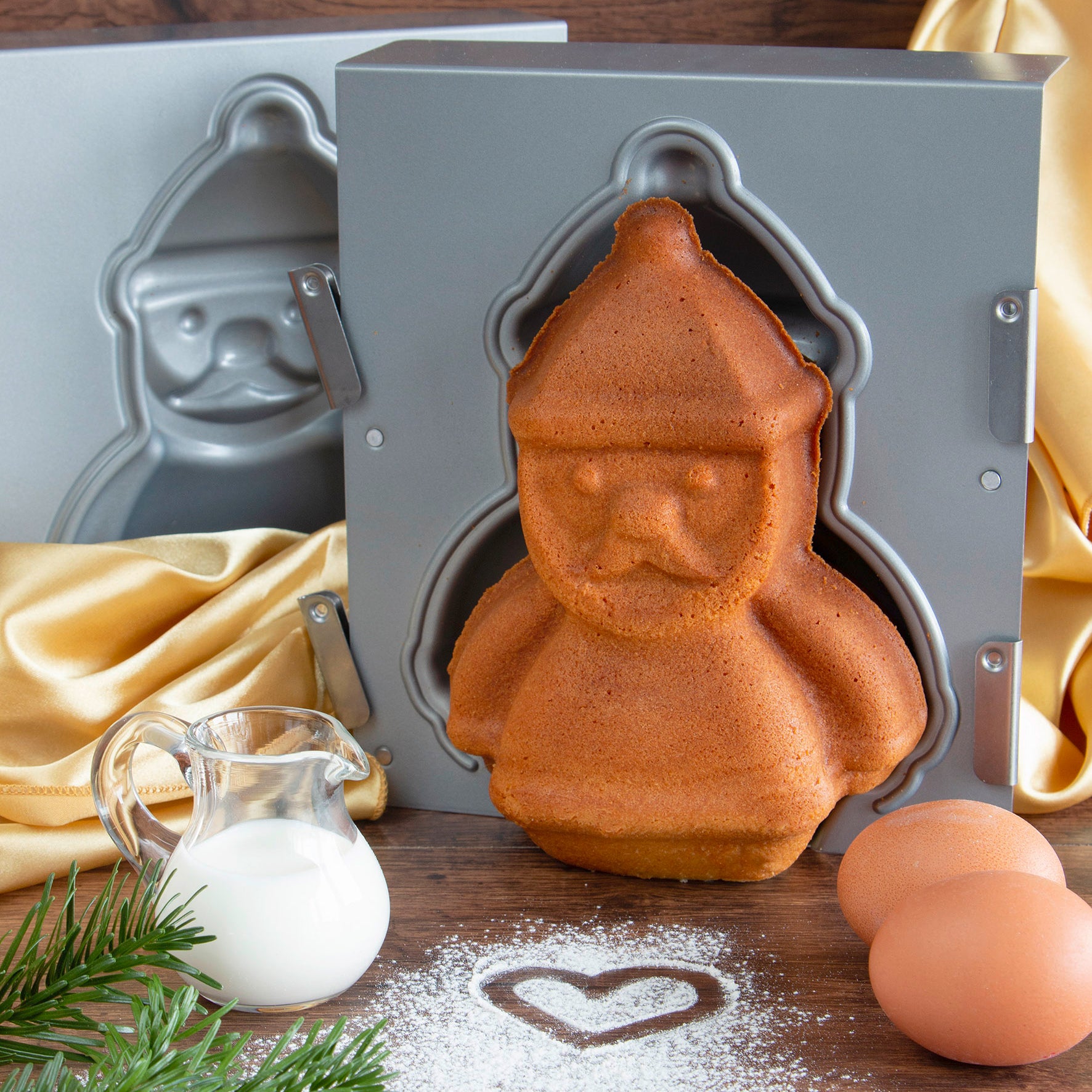 STÄDTER We love baking Santa Claus – 3D Cake pan – Alko Kitchenware